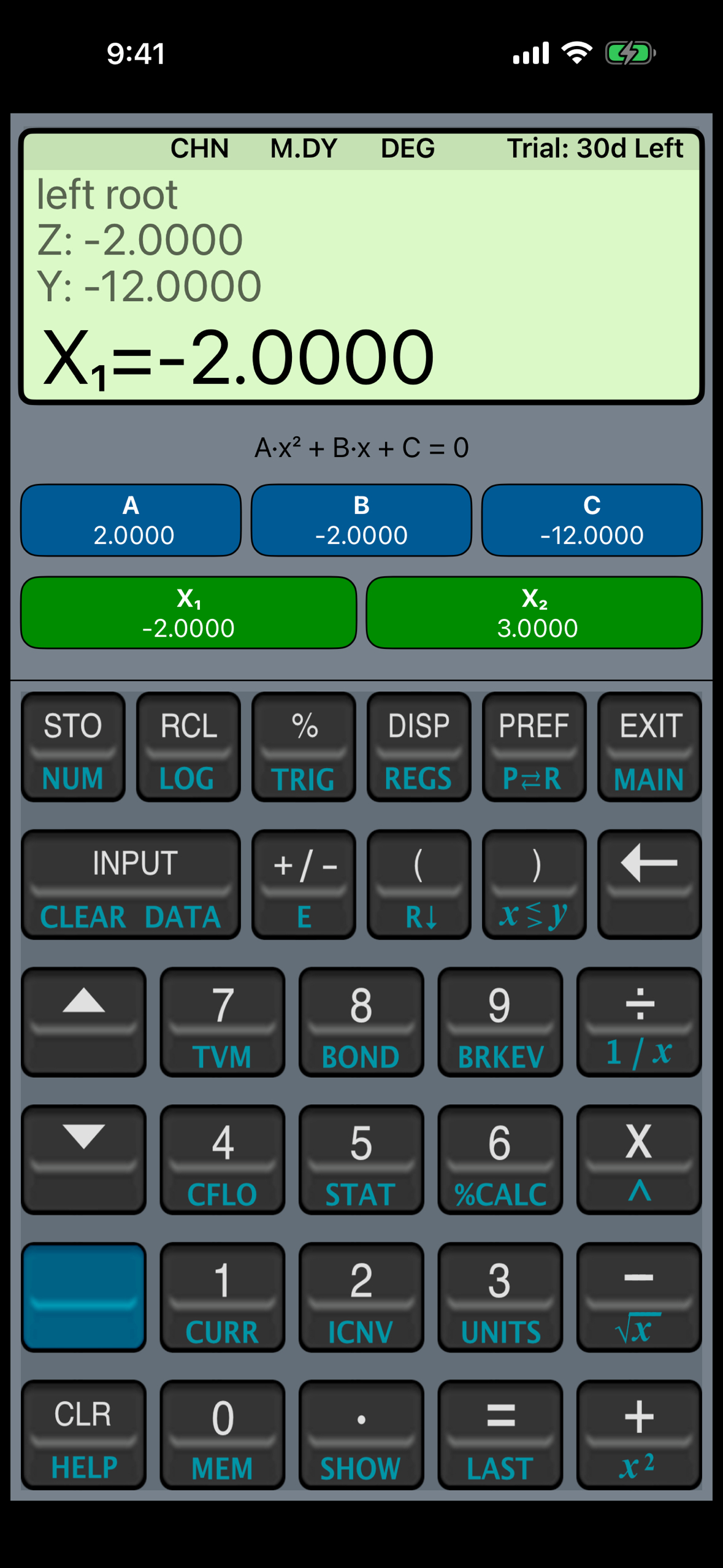 Quadratic equation