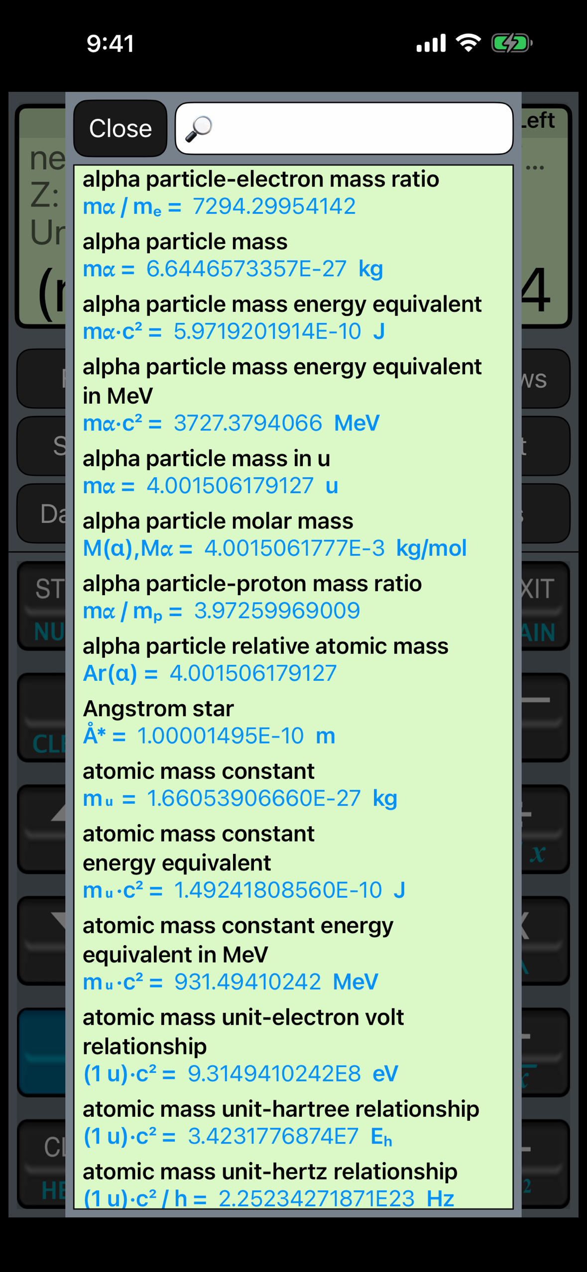 Universal constants