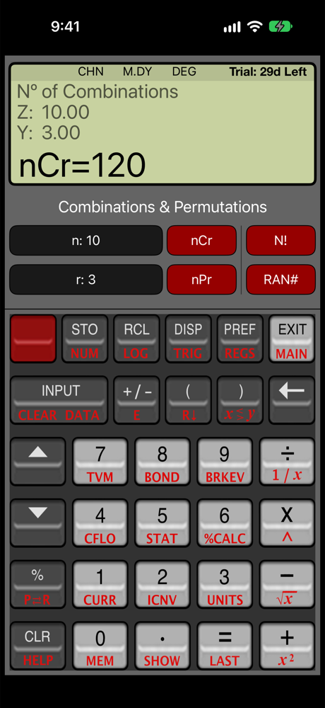Combinations and permutations